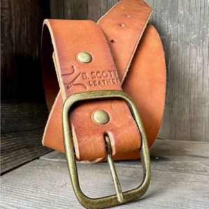 $10 For Handcrafted Belt? What’s the catch? Mens Leather Belt | Tan | 1.5 Inch